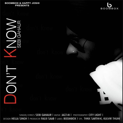Dont Know - Sebi Gahaur