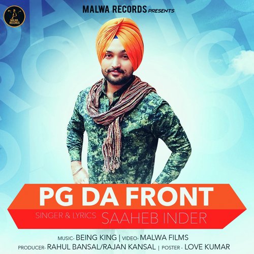 PG Da Front - Saaheb Inder